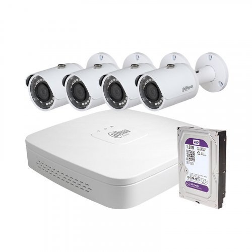 IP комплект видеонаблюдения Dahua Technology KIT IP1220-4-NVR-P