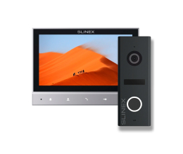 Комплект видеодомофона Slinex SK 7 Start (Slinex SK 7 grey + панель вызова ML-17HR graphite)