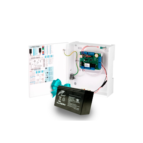 Комплект контролера доступу та LFP акумулятор U-Prox IP400 + Ritar R-LFP12.8V6AH