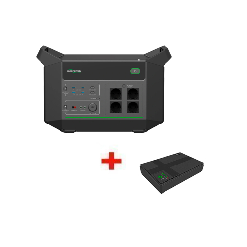 Портативне джерело живлення HYXiPower HYX-EA2500 2500Вт + Джерело безперебійного живлення VIA Energy Mini UPS 24В 0.6A