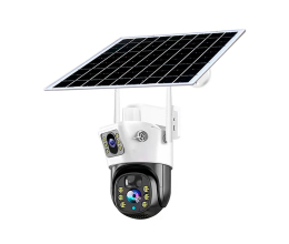 IP PTZ-видеокамера автономная с 4G и солнечной панелью 2Mp+2Mp Light Vision VLC-9192IG/2C (Solar) White f=4mm, на аккумуляторных батареях