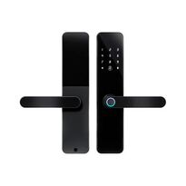 Замок биометрический автономный Trinix TRL-5110BTF Black L/R с Bluetooth, считывателем отпечатков пальцев и карт Mifare
