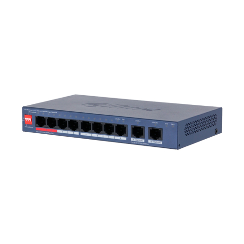Комутатор 8 портів керований Dahua DH-CS4010-8GT-110-V2 PoE