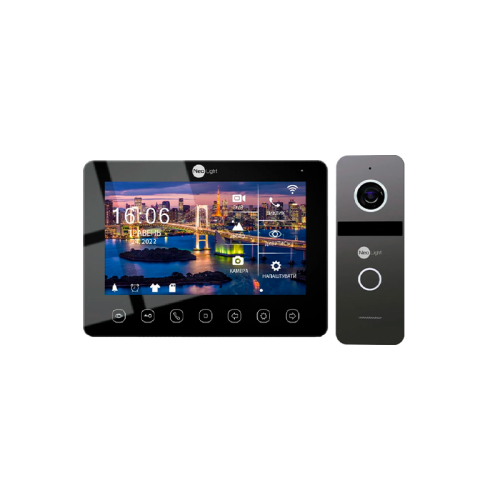 Комплект відеодомофону NeoLight NeoKIT HD WF B/Graphite