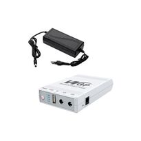 Источник бесперебойного питания Mini UPS WGP UPS103C 16000mAh 5V/12V/12V, Li-ion 4*4Ah и блок питания Kraft KRF-1203PS 12V/3A
