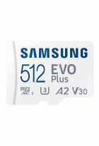 Карта памяти Samsung Evo MicroSDXC 512GB UHS-I U3 V30 A2 + адаптер SD (MB-MC512SA/EU)