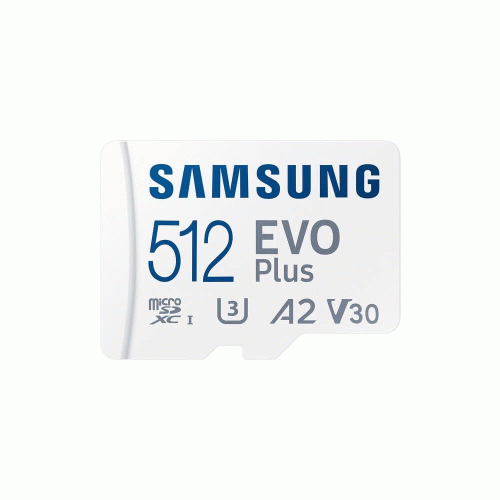 Карта пам'яті Samsung Evo Plus microSDXC 512GB UHS-I U3 V30 A2 + SD адаптер (MB-MC512SA/EU)