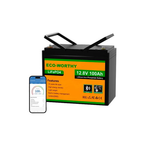 Акумуляторна батарея Eco-Worthy LiFePO4 12V 100Ah bluetooth