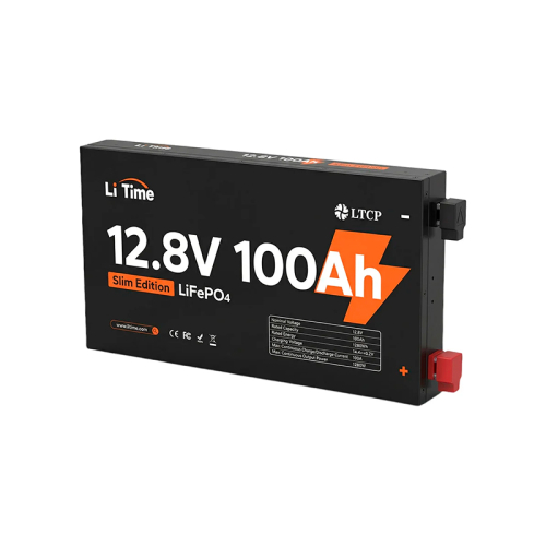 Акумуляторна батарея літій-залізо-фосфатна 12.8В 100А*год LiFePO4 LiTime Slim 12V100-100-SLIM-LTCP-4-SE100 ультратонка