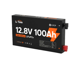 Акумуляторна батарея літій-залізо-фосфатна 12.8В 100А*год LiFePO4 LiTime Slim 12V100-100-SLIM-LTCP-4-SE100 ультратонка