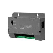Блок питания Kraft KRF-1208B (8CH) 96W, 8 каналов нагрузки, 12V/1A на 1 канал, с регулятором напряжения для компенсации длины кабеля