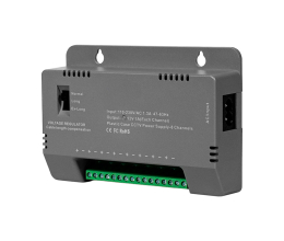 Блок живлення Kraft KRF-1208B (8CH) 96W, 8 каналів навантаження, 12V/1A на 1 канал, з регулятором напруги для компенсації довжини кабелю