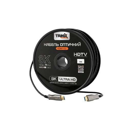 Кабель HDMI V2.1 оптичний 25м Trinix (AOC-HDMI8k-25m)