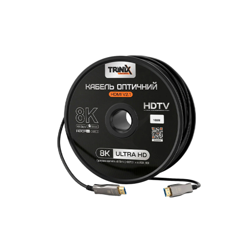 Кабель HDMI V2.1 оптичний Trinix 100м (AOC-HDMI8k-100m)