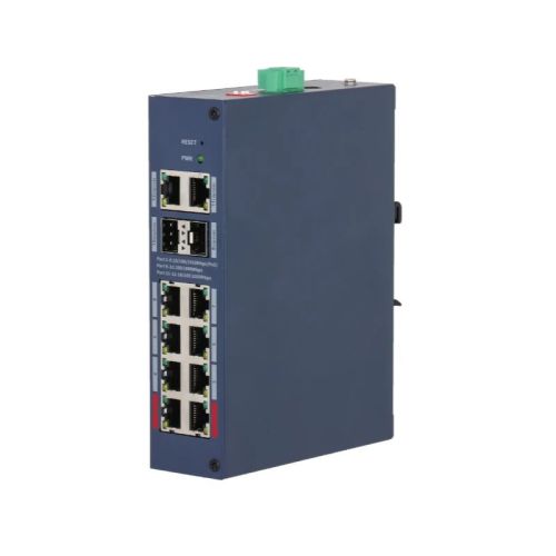 Комутатор 12 портів керований Dahua DH-CHS4212-8GT-110 PoE