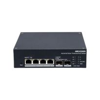 Комутатор 4 порти керований Hikvision DS-3T1506HP-EI-UPS PoE