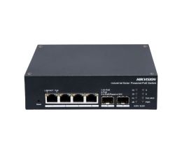 Коммутатор 4 порта управляемый Hikvision DS-3T1506HP-EI-UPS PoE