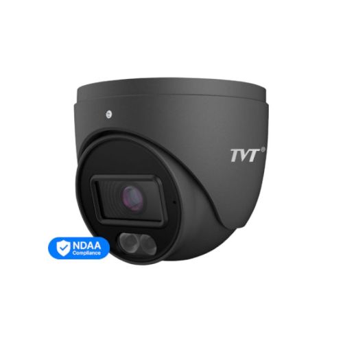 IP-видеокамера 2MP TVT TD-9524S4L-C(D/PE/AW1) Black f=2.8mm, ИК+LED-подсветка, с микрофоном