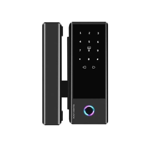 Розумний біометричний замок на скляні двері SEVEN LOCK SL-7776BF black