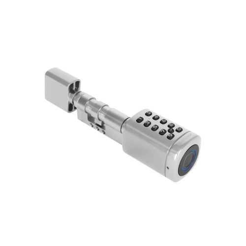 Розумний дверний біометричний замок (циліндр) SEVEN LOCK SL-7773BF silver (40-106 мм)