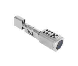 Розумний дверний біометричний замок (циліндр) SEVEN LOCK SL-7773BF silver (40-106 мм)