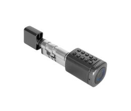 Розумний дверний біометричний замок (циліндр) SEVEN LOCK SL-7773BF black (40-106 мм)