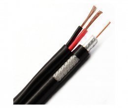 Коаксіальний кабель Одескабель комбінований F690BVcu+2*0-75 black (1м)