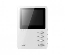 Видеодомофон ARNY AVD-410 White аналоговый механические кнопки