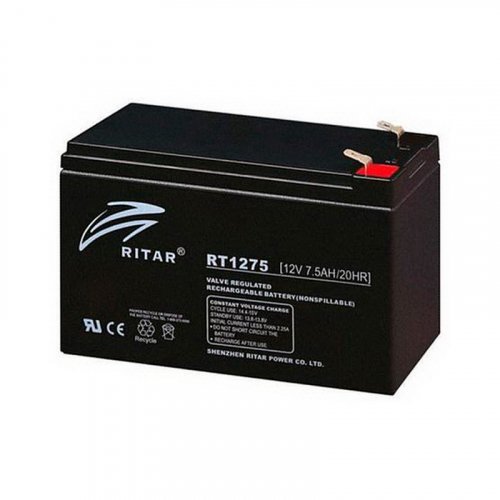 Ritar AGM RT1275 12V 7.5Ah Black