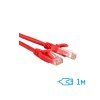 Патч-корд CNM Secure UTP 1м Cat.5e литий червоний RJ45, CU