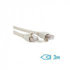 Патч-корд CNM Secure FTP 3м Cat.5e литой серый RJ45, CU