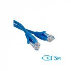 Патч-корд CNM Secure UTP 5м Cat.5e литой синий RJ45, CCA