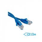 Патч-корд CNM Secure UTP 10м Cat.5e литой синий RJ45, CCA