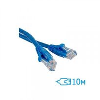 Патч-корд CNM Secure UTP 10м Cat.5e литий синій RJ45, CCA