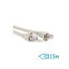 Патч-корд CNM Secure FTP 15м Cat.5e литой серый RJ45, CU