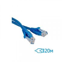 Патч-корд CNM Secure UTP 20м Cat.5e литой синий RJ45, CCA