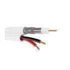 Коаксіальний кабель Finmark F5967BCu-2x0.75power, White внутрішній
