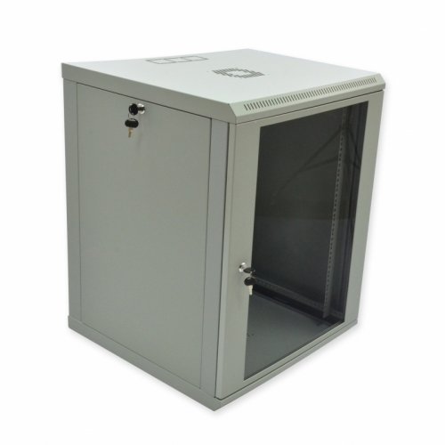 Серверный шкаф MGSWL156G, шкаф 15U, 600х600х773 мм (Ш*Г*В), эконом, акриловое стекло