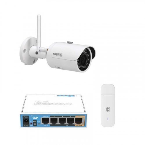 3G комплект видеонаблюдения с IP камерой DH-IPC-HFW1435SP-W