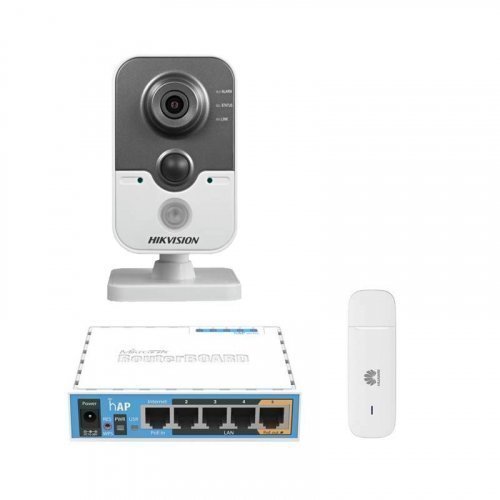  3G комплект видеонаблюдения с IP камерой Hikvision DS-2CD2420F-IW