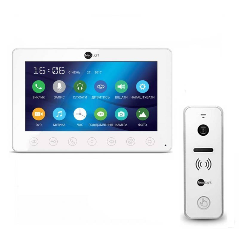 

Комплект домофона neolight omega+ и neolight optima white