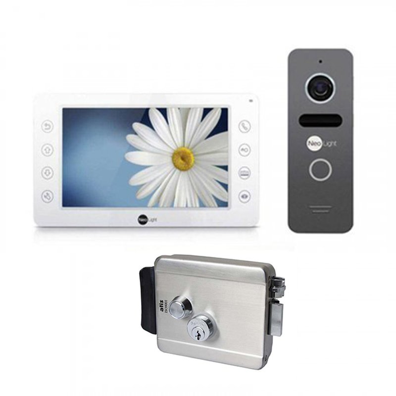 

Комплект домофона neolight kappa+ и neolight solo + atis lock ss