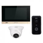 Комплект домофону Dahua DH-VTH1550CHM та Dahua DH-VTO2111D-WP + камера