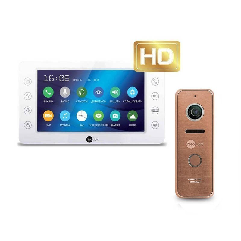 

Комплект домофона neolight kappa+ hd и neolight prime hd bronze