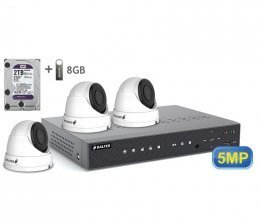 AHD комплект видеонаблюдения BALTER KIT 5MP 3Dome