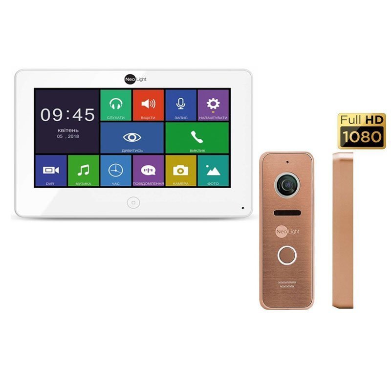 

Комплект домофона neolight alpha hd и neolight prime fhd (pro) bronze