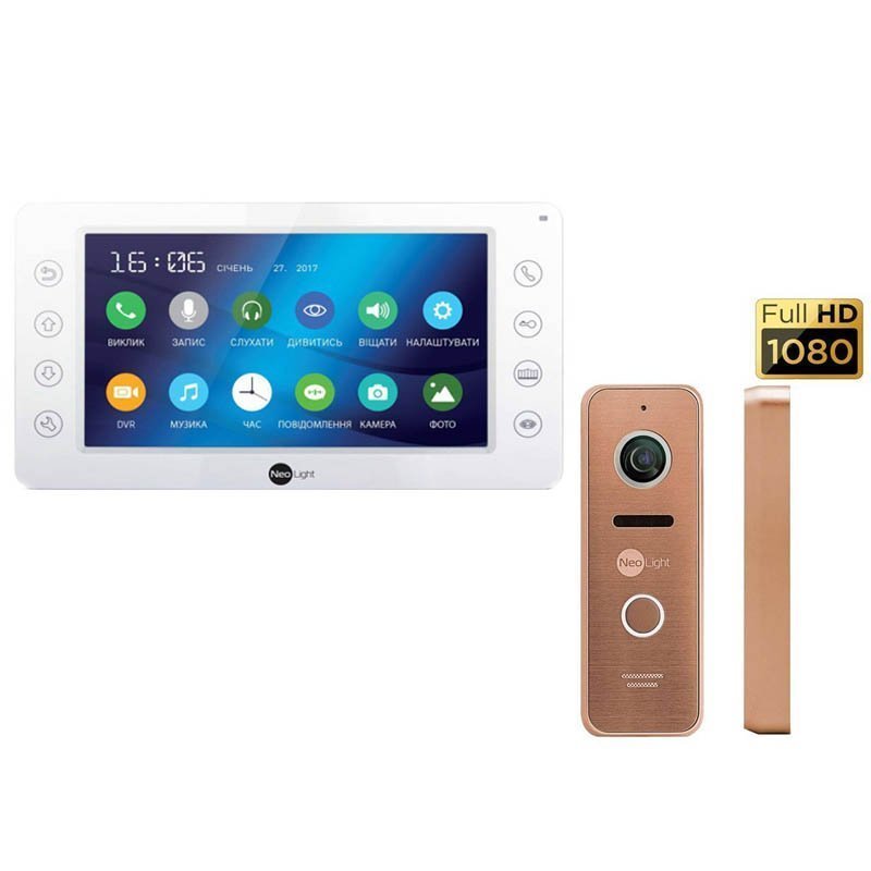 

Комплект домофона neolight kappa+ hd и neolight prime fhd (pro) bronze