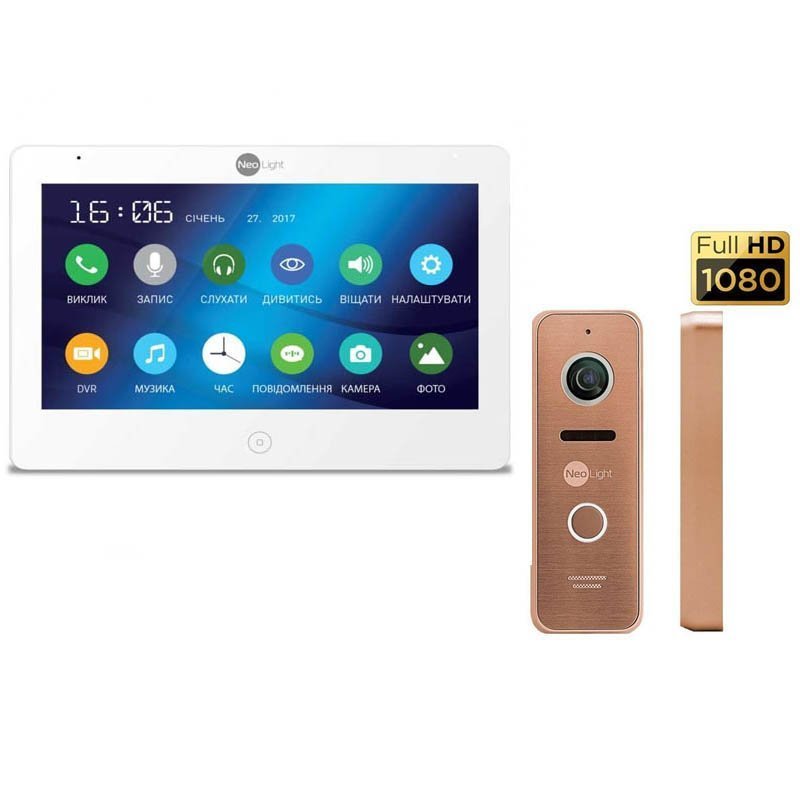 

Комплект домофона neolight mezzo hd и neolight prime fhd (pro) bronze