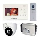 Комплект домофона Tantos Lilu lux и Tantos iPanel 2 Metal + Atis Lock SS + камера