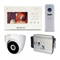 Комплект домофону Tantos Lilu lux та Tantos iPanel 2 Metal + Atis Lock SS + камера